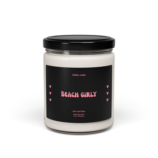 Beach Girly Scented Soy Candle, 9oz